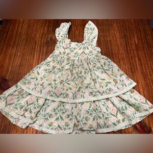 Cupcakes & Cashmere Green Floral and butterfly Dress